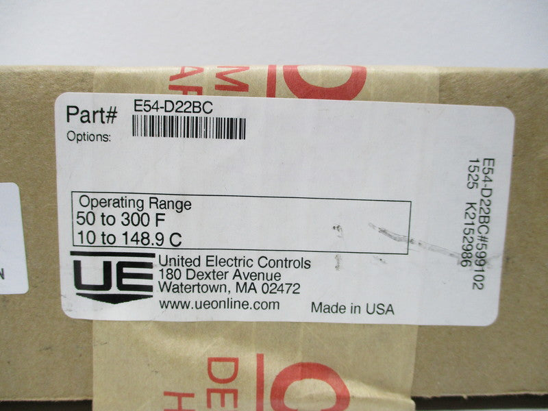 UNITED ELECTRIC E54-D22BC NSFS