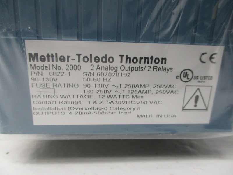 METTLER TOLEDO 6822-1 MODEL 2000 NSMP