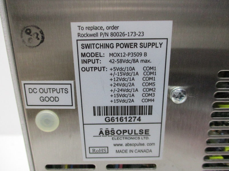 ALLEN BRADLEY 80026-173-23-R (MOX12-P3509) NSMP