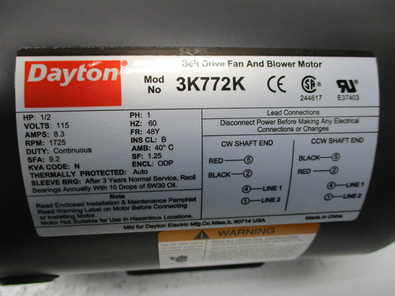 DAYTON 3K772K NSMP