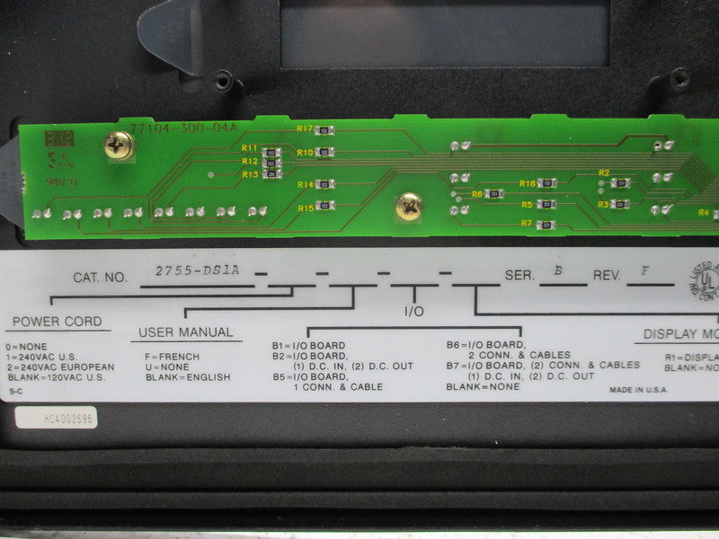 INDUSTRIAL SPARE PART 2755-DS1A SER. B REMAN