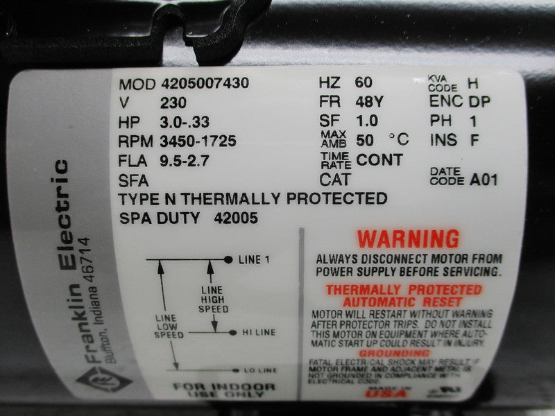 FRANKLIN ELECTRIC 4205007430 (42005) NSMP