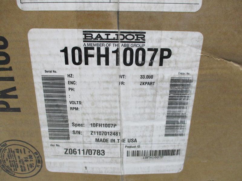 BALDOR 10FH1007P NSFS