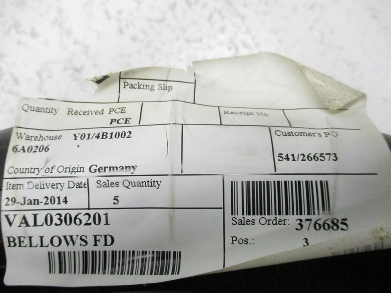 BELLOWS VAL0306201 (FD960-22) NSNP