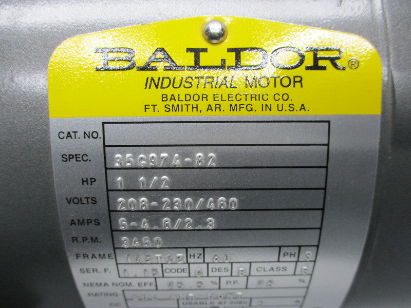BALDOR 35G974-82 (145TCZ) (AS PICTURED) NSNP