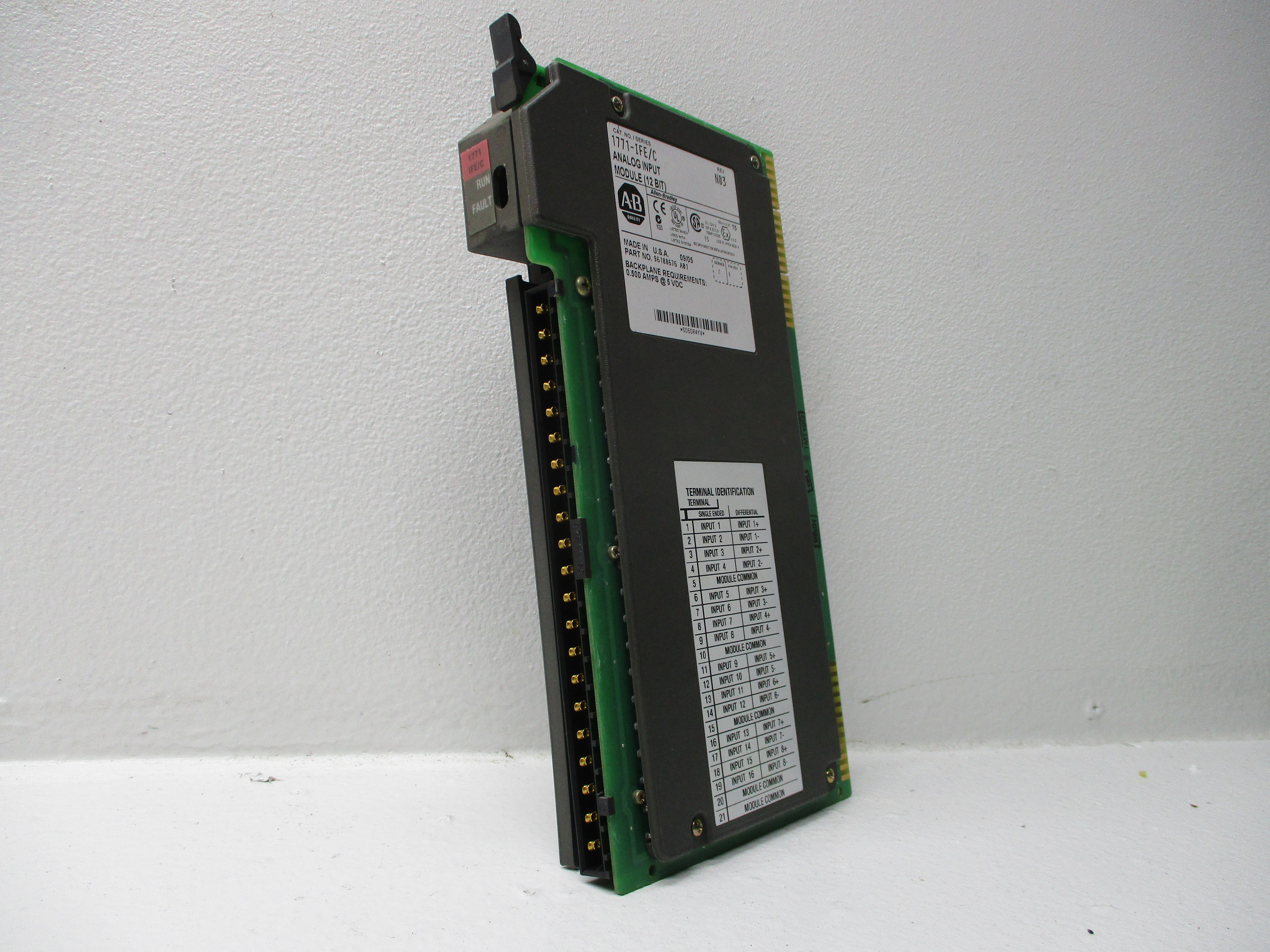 ALLEN BRADLEY 1771-IFE SER. C F/W: B UNMP