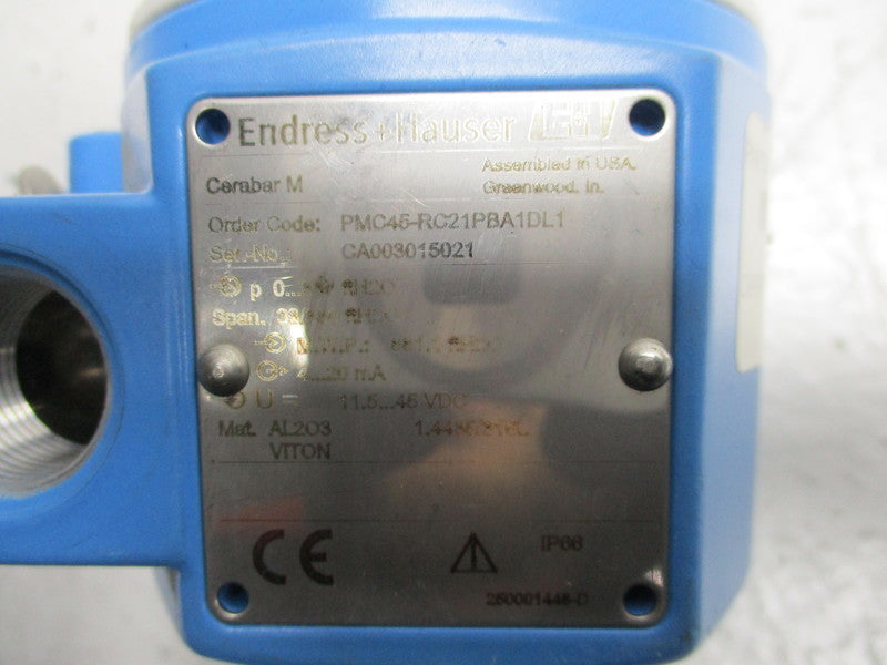 ENDRESS + HAUSER PMC45-RC21PBA1DL1 NSNP
