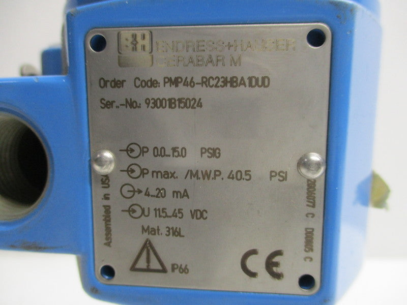 ENDRESS + HAUSER PMP46-RC23HBA1DUD NSNP