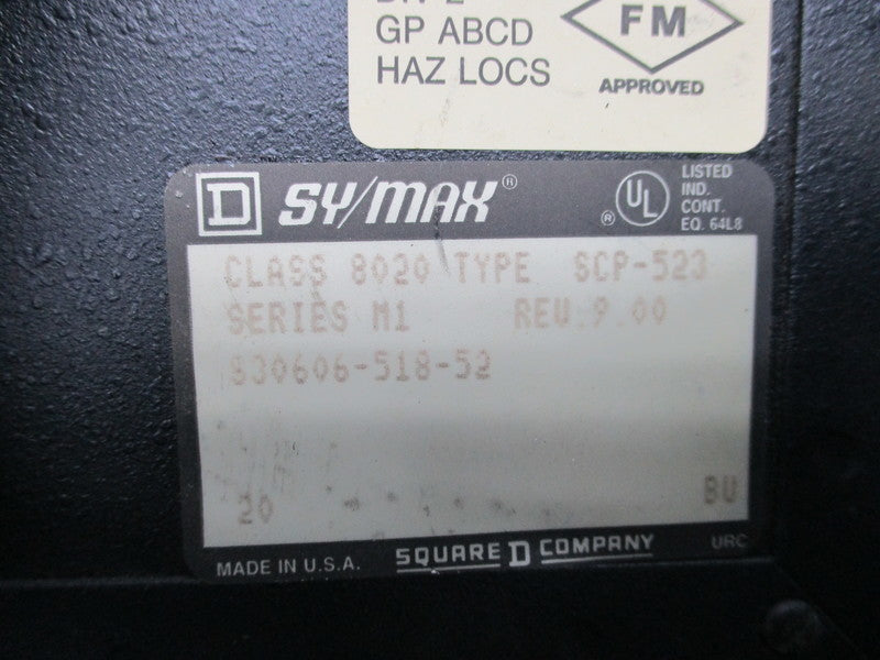 SQUARE D 8020-SCP523 (NO KEY) UNMP