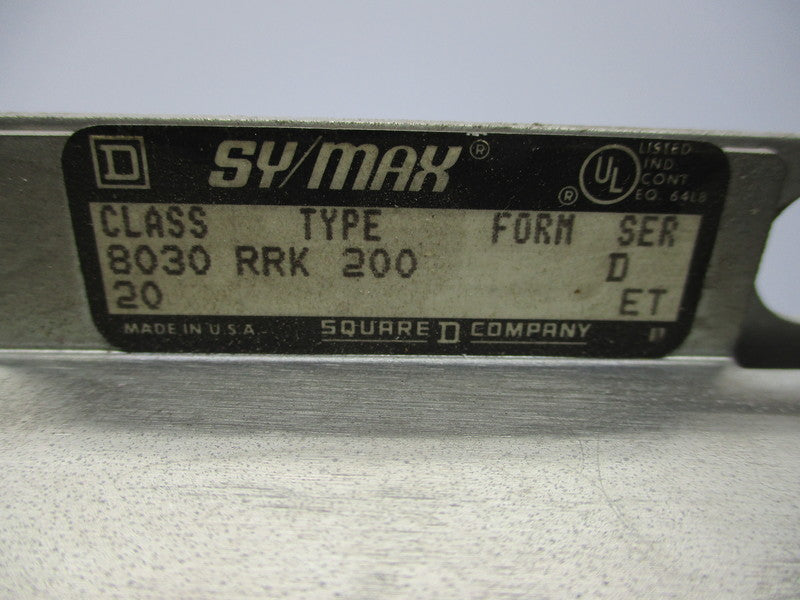 SQUARE D 8030RRK200 SER. D UNMP