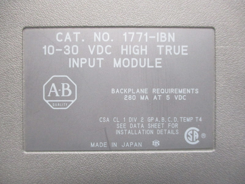 ALLEN BRADLEY 1771-IBN UNMP