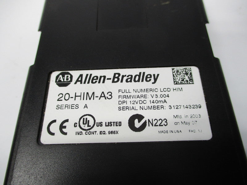ALLEN BRADLEY 20-HIM-A3 SER. A F/W: V3.004 (AS PICTURED) UNMP