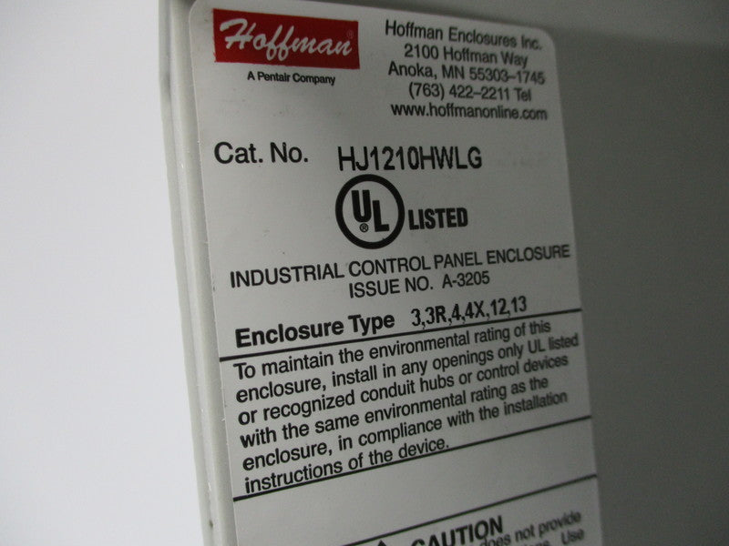 HOFFMAN HJ1210HWLG (AS PICTURED) UNMP