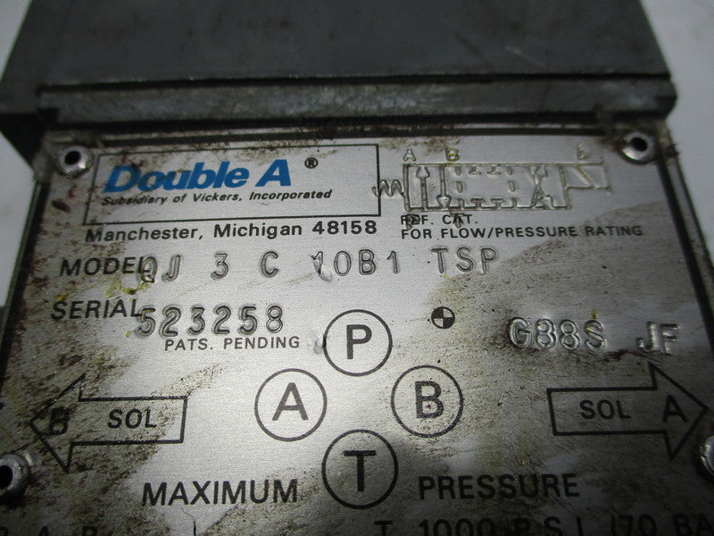 DOUBLE A QJ-3C-10B1-TSP UNMP