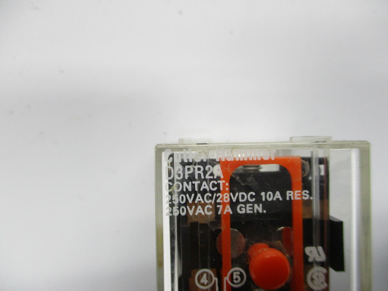 CUTLER HAMMER D3PR2A RELAY 250VAC UNMP
