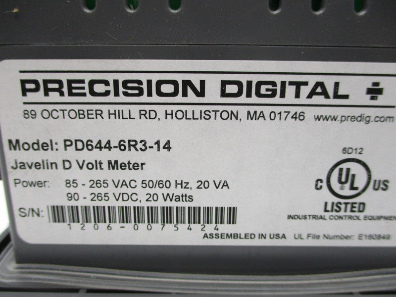 PRECISSION DIGITAL PD644-6R3-14 NSMP