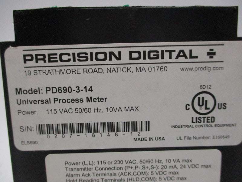 PRECISSION DIGITAL PD690-3-14 NSMP