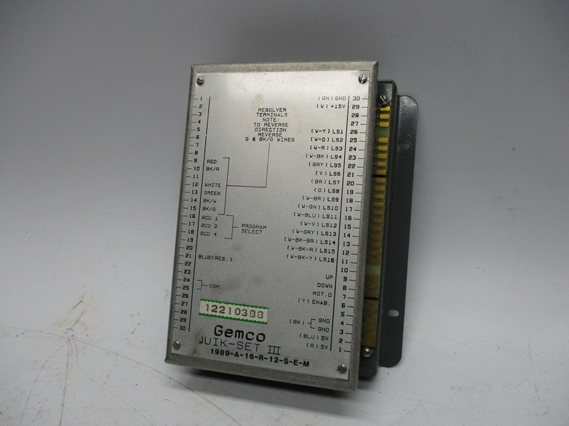 GEMCO 1989-A-16-R-12-S-E-M UNMP