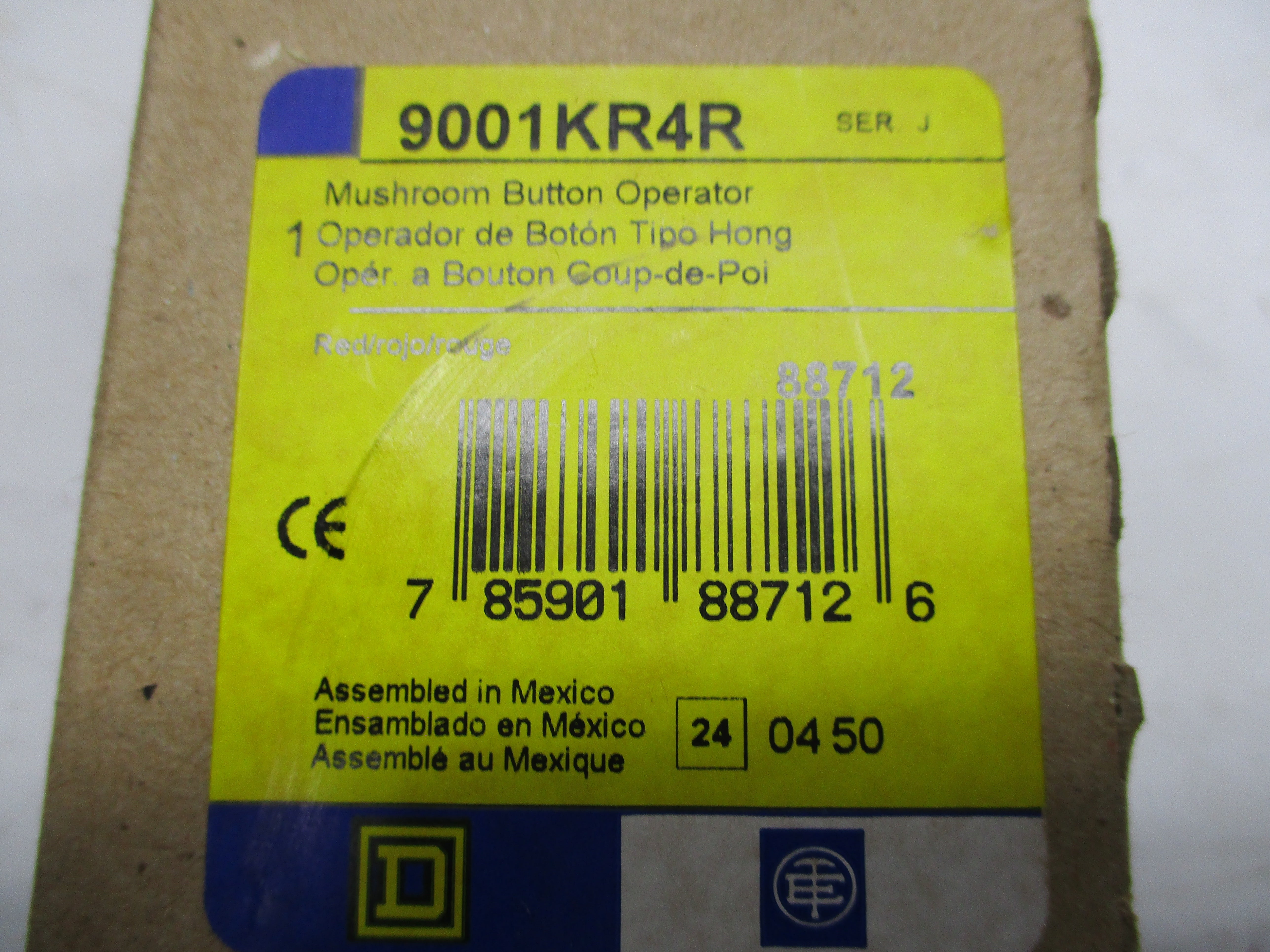 SQUARE D 9001-KR4R SER. J NSMP