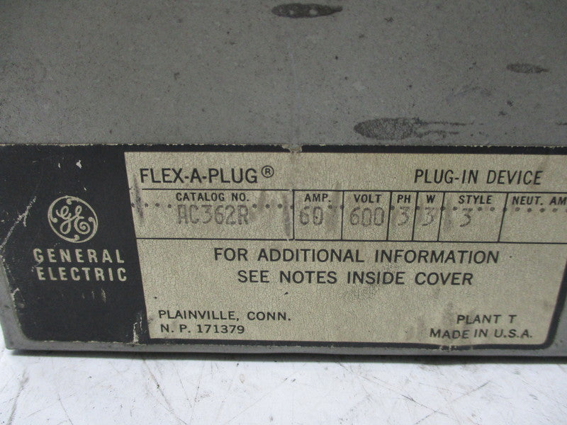 GENERAL ELECTRIC AC362R STYLE 3 UNMP