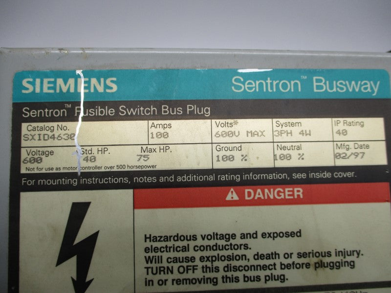 SIEMENS SXID4630 UNMP