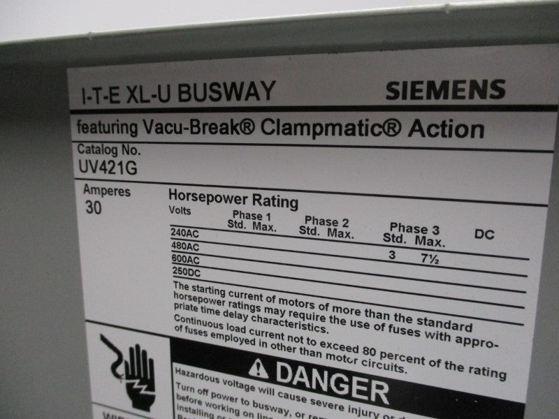 SIEMENS UV421G NSMP