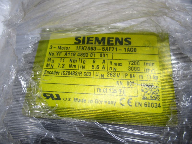 SIEMENS 1FK7063-5AF71-1AG0 NSMP