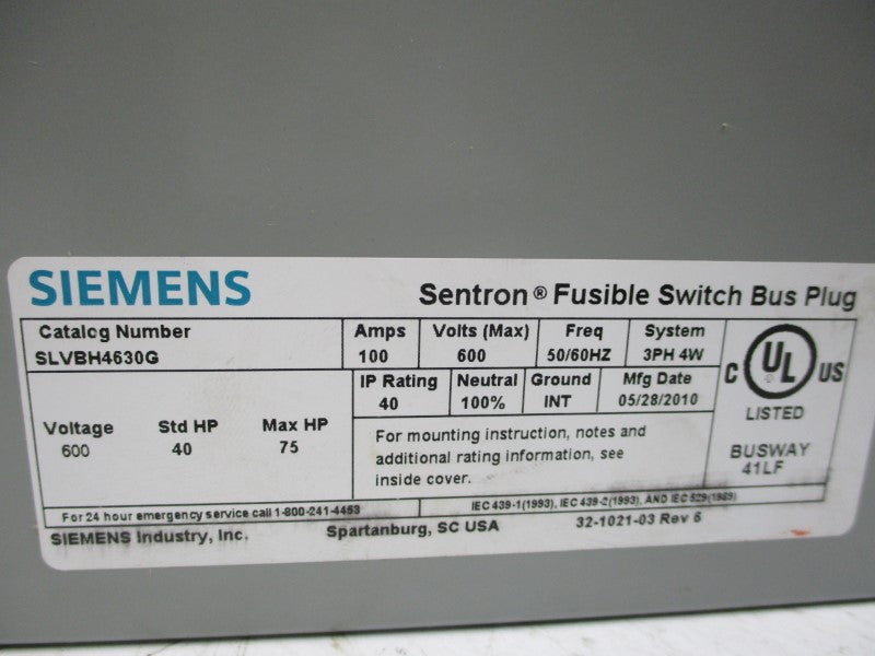 SIEMENS SLVBH4630G NSMP