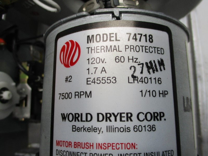 WORLD DRYER 5W630 (A-974A) (74718) NSMP