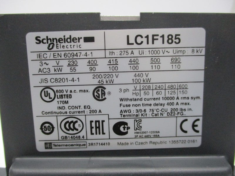 SCHNEIDER ELECTRIC LC1-F185 NSMP