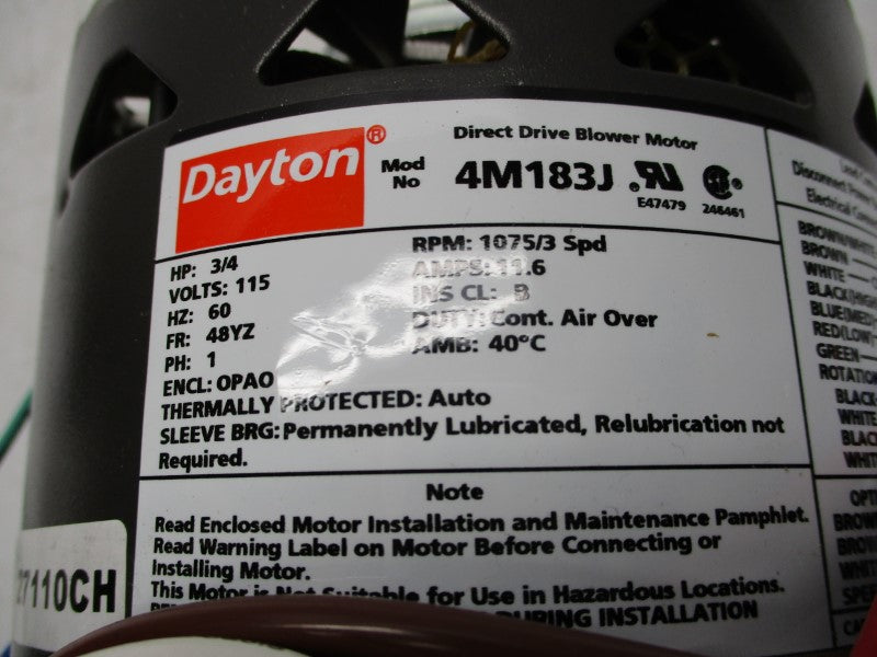 DAYTON 4M183J NSMP