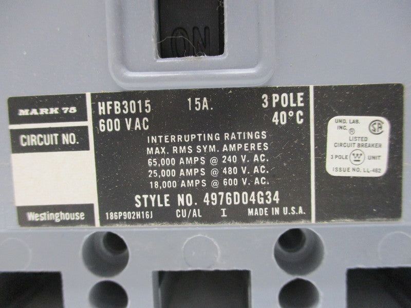 WESTINGHOUSE HFB3015 NSMP