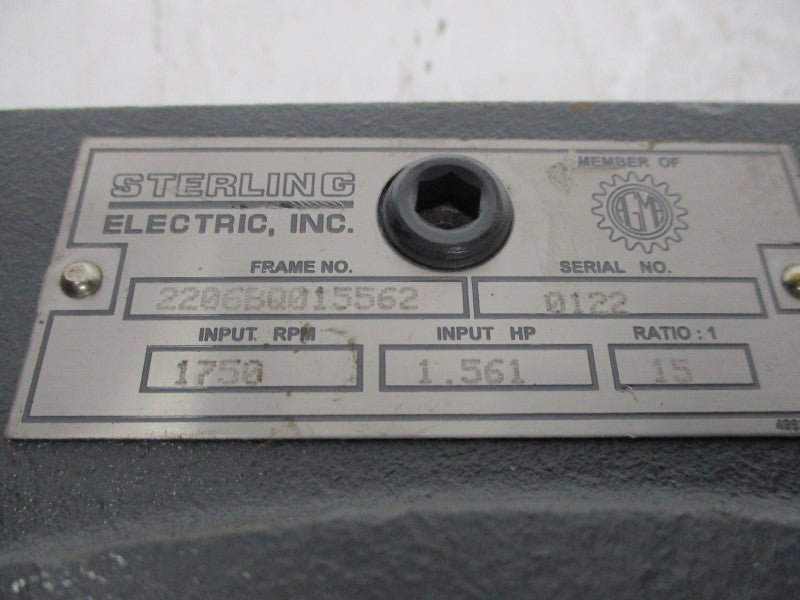 STERLING ELECTRIC 2206BQ015562 NSNP