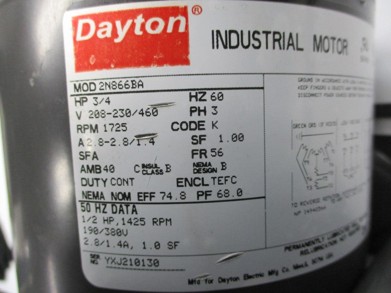 DAYTON 2N866BA NSNP