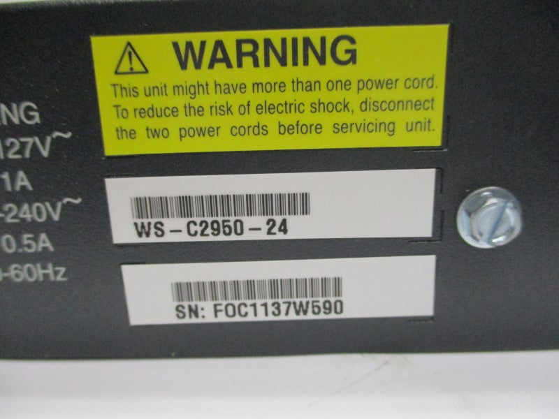 CISCO WS-C2950-24 200-240V 0.5A NSMP