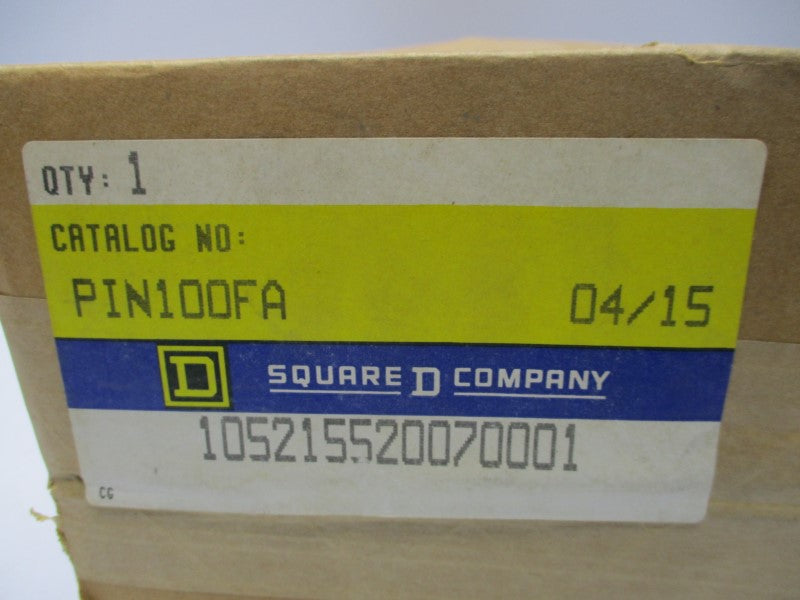SQUARE D PIN100FA NSFS