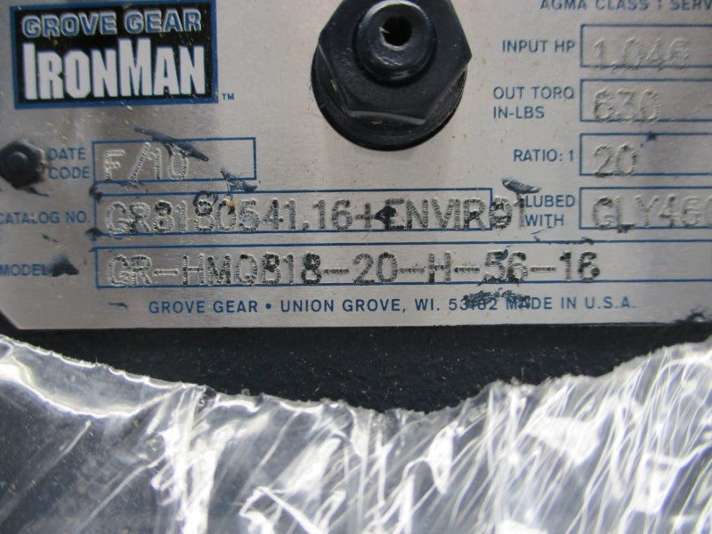 GROVE GEAR GR-HMQ818-20-H-56-16 NSMP