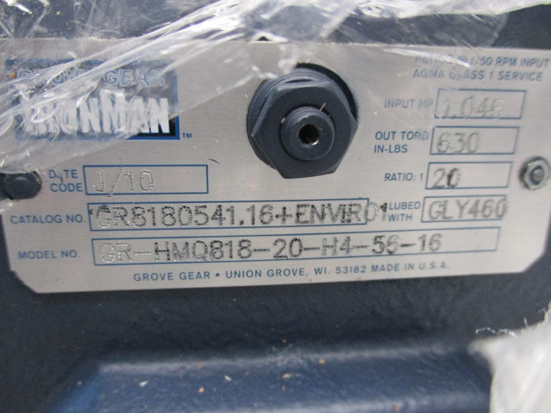 GROVE GEAR GR-HMQ818-20-H4-56-16 NSMP