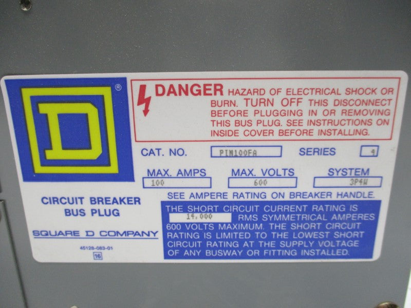 SQUARE D PIN100FA (AS PICTURED-KXJ11) NSNP