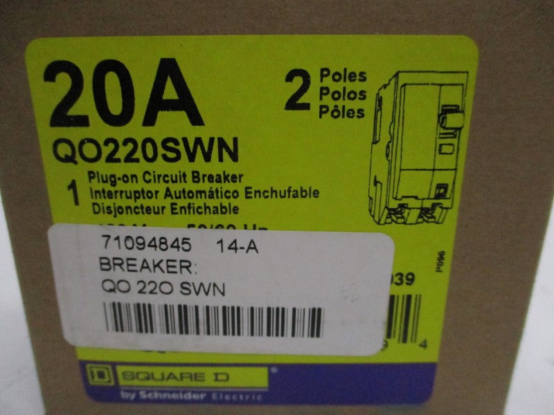 SQUARE D QO220SWN NSMP