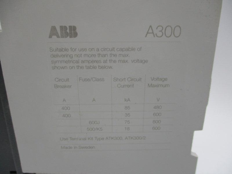 ABB 1SFL551001R8411 A300-30-11-84 110/110-120V (AS PICTURED) NSMP