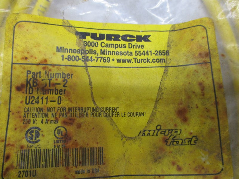 TURCK KB3T-2 U2411-0 250V 4A NSMP