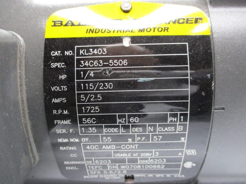 BALDOR KL3403 NSNP