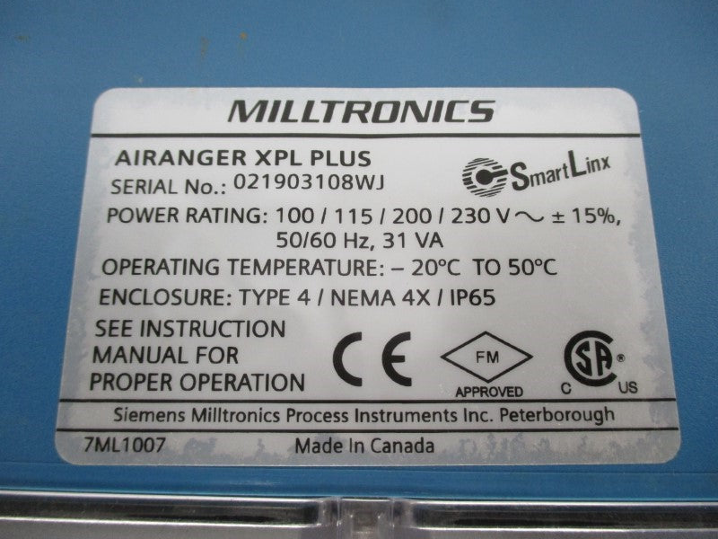 MILLTRONICS 7ML1007 UNMP