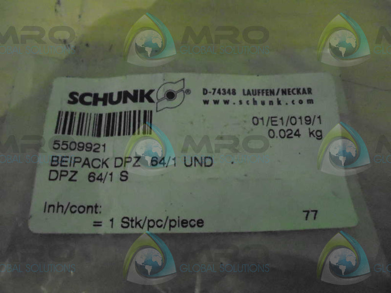 SCHUNK 5509921 * IN FACTORY BAG *