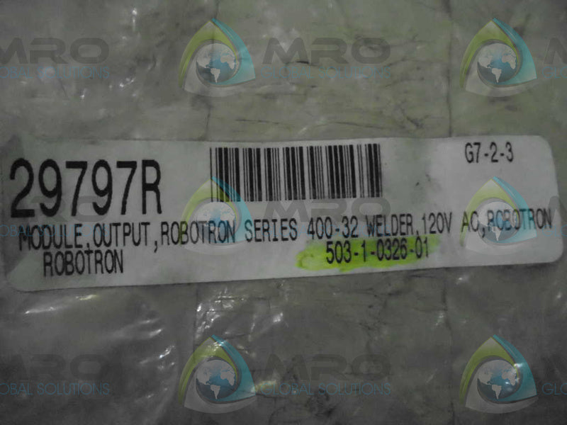 ROBOTRON 503-1-0326-01 SERIES 400-32 WELDER