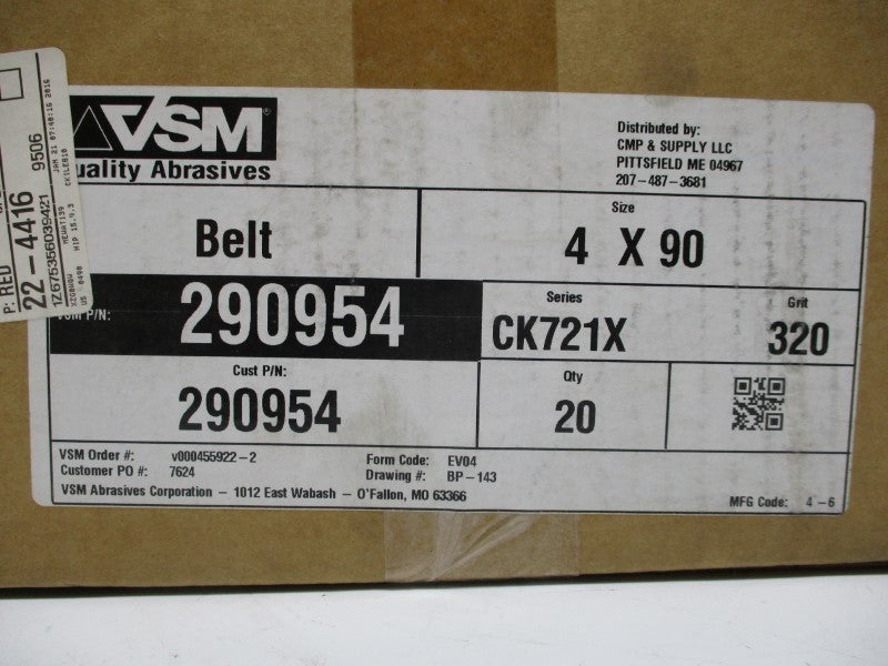 VSM 290954 SER. CK721X (QTY:20) NSFS