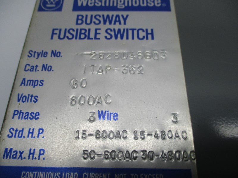 WESTINGHOUSE ITAP-362 (2528D46G03) UNMP
