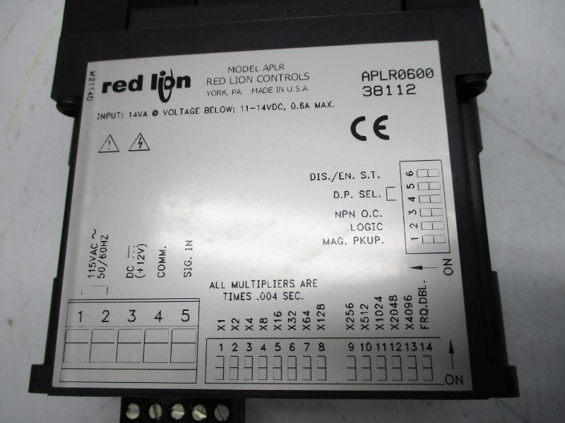 RED LION CONTROLS APLR0600 115V .004S NSMP