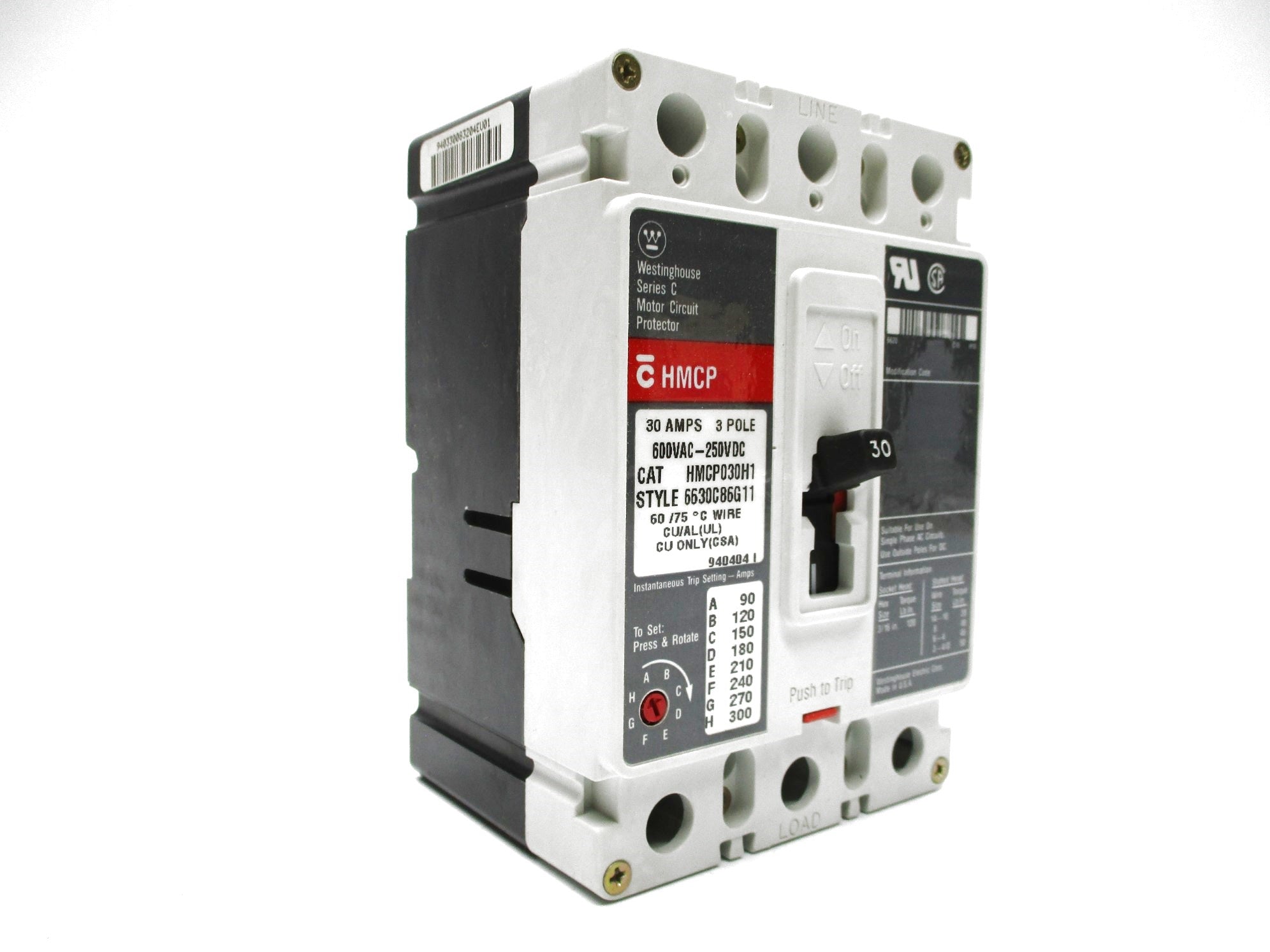 WESTINGHOUSE HMCP030H1 30A NSMP